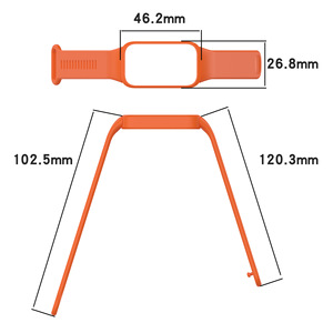 Trendybay - <span class=keywords><strong>Bracelet</strong></span> en silicone tressé élastique pour <span class=keywords><strong>Samsung</strong></span> Redmi /4/5/6/7, 46 mm, 42 mm, Active <span class=keywords><strong>2</strong></span>, <span class=keywords><strong>Gear</strong></span> S3 Frontier, accessoires pour Xiaomi Mi - Product Image 2