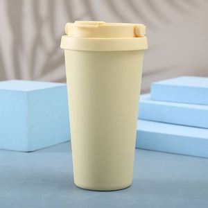 Nouvelle tasse isotherme à double paroi en acier inoxydable de grande capacité avec couvercle - Product Image 3