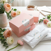 Pegatinas de Vinilo Mate Personalizadas, Impresión Floral a Todo Color en Acuarela, Fabricante OEM, Venta al Por Mayor, MOQ Bajo