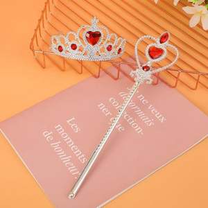 Nuevo Set <span class=keywords><strong>de</strong></span> Accesorios para el Cabello para Niñas: Diadema Infantil, Corona <span class=keywords><strong>de</strong></span> Leyenda <span class=keywords><strong>de</strong></span> Hielo y Nieve, Varita Mágica y Pasador para el Cabello - Product Image 6