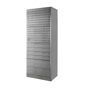 JINGYE銀行貸金庫ロック可能な内部収納ボックス付き金庫室プライベート金庫用ステンレス鋼ドアプレート