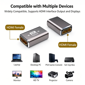 Acoplador HDMI 2.1 8K 60Hz 4K 120Hz <span class=keywords><strong>de</strong></span> Aluminio, Adaptador <span class=keywords><strong>de</strong></span> Extensión Hembra a Hembra para PS5, Xbox, TV, Monitor, Conector HDMI - Product Image 5