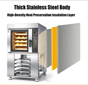 <span class=keywords><strong>Horno</strong></span> Rotatorio de Acero Inoxidable de Gran Capacidad con 10 Bandejas, Máquina para Hornear con Certificación CE, <span class=keywords><strong>Horno</strong></span> de Convección con <span class=keywords><strong>Vapor</strong></span> y Aire Caliente - Product Image 5