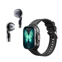 Montre connectée 2025 avec appels Bluetooth, écouteurs TWS 2-en-1, NFC, suivi de santé, montre de sport et écouteurs pour hommes D8