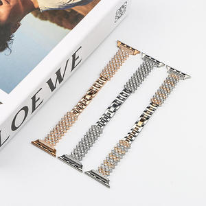 Luxury Full Rhinestone Watch <b>Strap</b> for Apple watch S 10 11 46mm Ultra 49mmm SE 44mm 42mm 38mm Metal Replacement Watch Band - Product Image 1