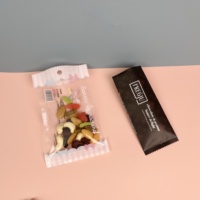 Custom Printing Groothandel Heat Seal Drie Zijde Afdichting Glanzende Transparante Zakken Noten Snacks Voedsel Items Verpakking