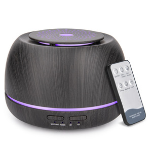 Difusor de Aromaterapia Ultrasónico Portátil, Pequeño, USB, con Aspecto de Madera, Humidificador de 300 ml, Difusor de Aceites Esenciales para el Hogar, Funcionamiento Silencioso - Product Image 1