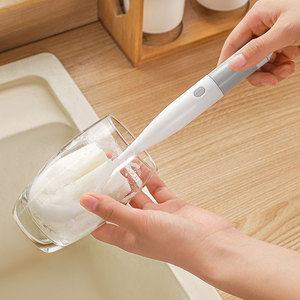 Brosse à gobelet d'eau en plastique à long manche amovible brosse <span class=keywords><strong>de</strong></span> nettoyage <span class=keywords><strong>de</strong></span> biberon bouteille <span class=keywords><strong>de</strong></span> lait tache <span class=keywords><strong>pot</strong></span> <span class=keywords><strong>de</strong></span> lavage brosse <span class=keywords><strong>de</strong></span> nettoyage <span class=keywords><strong>de</strong></span> cuisine - Product Image 1