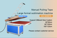 Máquina de Prensa de Calor Automática/Manual de Gran Formato, Nueva, Directo de Fábrica, 60*80cm/80*100cm/100*120cm, Impresora de Cama Plana