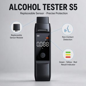 Alcootest portable Fengzhaowei S5 à capteur semi-conducteur enfichable, sensible, noir, temps de réponse inférieur à 10 secondes - Product Image 3