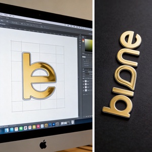 Placa con Logotipo Autoadhesiva en Relieve 3D Dorado Espejo Brillante, Etiqueta de Transferencia de Texto Personalizada con la Marca - Product Image 2