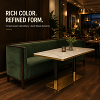 Chaises et tables en gros pour restaurants, tables en pierre frittée et banquettes en vrac pour chaînes de restaurants et projets hôteliers