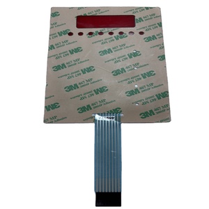 Panneau de boutons de superposition graphique personnalisé feuille clavier tactile métal dôme interrupteur <span class=keywords><strong>à</strong></span> membrane avec adhésif 3M467 pour équipement de traite - Product Image 4