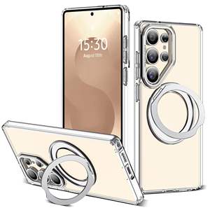 Custodia Magnetica Opaca con Supporto per <span class=keywords><strong>Samsung</strong></span> S26 <span class=keywords><strong>Ultra</strong></span>, <span class=keywords><strong>Cover</strong></span> Traslucida Rotante a 360° per <span class=keywords><strong>Samsung</strong></span> S25 <span class=keywords><strong>Ultra</strong></span>, S24 FE, S23, <span class=keywords><strong>S22</strong></span> - Product Image 6