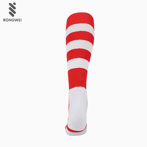 2025 Chuyên Nghiệp Tùy Chỉnh Thiết Kế Màu Đỏ Và Trắng Sọc Bóng Đá Hockey Vớ - Product Image 5