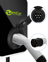 Prise de charge pour véhicule électrique Zencar 32A 7kW 22kW Type 2 femelle avec câble IEC 62196 TUV pour station de recharge de véhicules électriques monophasée ou triphasée