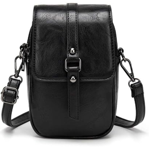 <b>Small</b> PU Leather Shoulder Purse Compact Crossbody <b>Handbag</b> with Adjustable Strap for Women Daily Use - Product Image 4