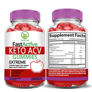 OEM/ODM formule scientifique cétogène + extrait de vinaigre de cidre de pomme supplément végétalien gommes prend en charge la gestion du poids - Product Image 2