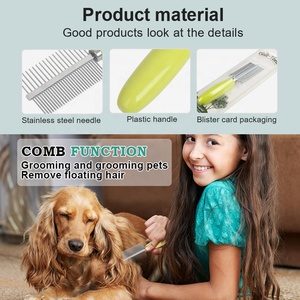 工場卸売カスタム両面猫針ヘアコーム犬ペットグルーミングコーム - Product Image 4