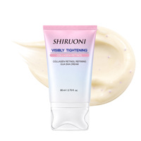 Crème raffermissante pour le cou au collagène et au rétinol K-Beauty, vente chaude OEM, avec rouleau Gua Sha pour tous types de peau