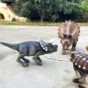 Dinosaure interactif Hualong Dinosaur HL-D en silicone et caoutchouc, intelligent et programmable, qui marche, saute et danse pour les aires de jeux publiques - Product Image 1