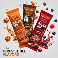 Sachets personnalisés à scellage arrière pour barres énergétiques, chocolat, poudre de café – Emballages en plastique de qualité alimentaire