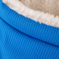 Gilet pour chien en velours côtelé sans manches, motif ours 3D, prêt pour la laisse, pour petits chiens, vêtements chauds d'hiver pour animaux de compagnie, Schnauzer, Bichon