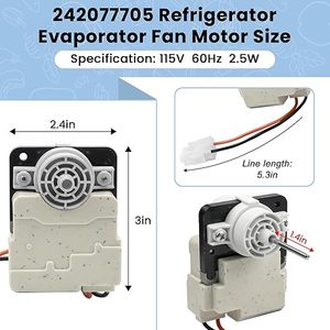 Motor de Ventilador del Evaporador 242077702 242077705 Compatible con Frigi.daire Ken.More Reemplaza FDQC18EL4F 242077701 5304514392 - Product Image 4