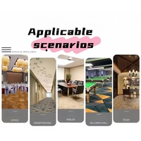 Tapis mural en rouleau à poils longs en nylon et PP, antidérapant, durable, lavable, pour salles d'exposition, événements, salons professionnels et usage domestique - Prix usine