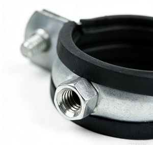 OEM dapat disesuaikan klem pipa baja penjepit gantung dengan mur seng dan sekrup paku - Product Image 3