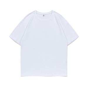 Design Custom Summer Short Sleeve <b>T</b>-shirt Pure Cotton Men's Loose Top Round Neck Solid Color <b>T</b>-shirt - Product Image 5