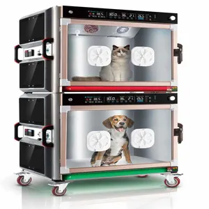 Inkubator Hewan Peliharaan Baja Tahan Karat Otomatis ICU Pet Brooder Anjing Inkubator Hewan Peliharaan Hewan