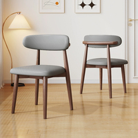Chaise de salle à manger moderne minimaliste de luxe en bois de caoutchouc avec dossier pour la maison, le bureau, l'hôtel, les banquets, le café, le salon