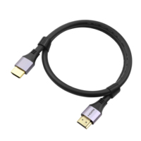 Câble Ethernet Poshshine pour 8K/60Hz avec conducteurs plaqués or pour moniteur, HDTV, PS5, ordinateur, MacBook Pro