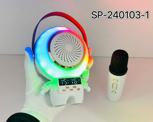 Nouveau haut-parleur Bluetooth portable <span class=keywords><strong>mini</strong></span> SP-240103-1 RGB Astronaut avec microphone, karaoké, basses <span class=keywords><strong>HIFI</strong></span> et horloge - Product Image 3