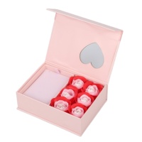 Coffret cadeau de roses imprimé avec logo personnalisé, boîte à fleurs, boîte à roses recyclable à l'infini, boîte à roses pour cadeaux de la Saint-Valentin, boîte à fermeture magnétique