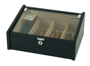 Humidor à cigares en bois fait main Sonny 2026 avec couvercle en verre acrylique de qualité supérieure pour salon de cigares - Product Image 4