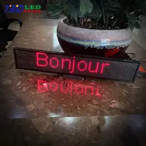 50CM P5 Led Sign Display RGB WiFi Programmable Scrolling Message Board Multi-language for Car,/bus Restaurant, Bar, Bistro, Cafe