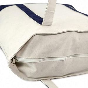 Sac de courses en coton réutilisable très résistant, sac fourre-tout en toile pour étudiants, avec logo personnalisé imprimé - Product Image 4