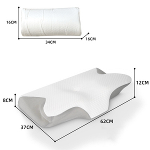Nouveau 2025 – Oreiller ergonomique en <span class=keywords><strong>mousse</strong></span> à mémoire de forme et gel rafraîchissant, fait main, pour le soutien du cou pendant le sommeil, avec housse lavable – Vente chaude - Product Image 5