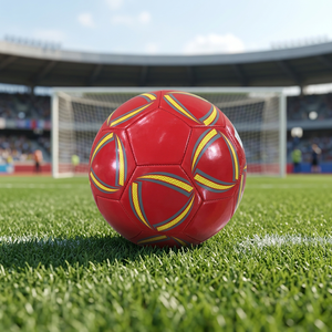 Ballon de football de haute qualité taille 5, nouveau style, en PVC, couture à la machine, logo personnalisable, football professionnel, vente en gros - Product Image 6