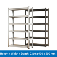 Étagère métallique robuste et anti-rouille moderne pour balcon, rangement de cuisine, présentoir autoportant avec étagères réglables