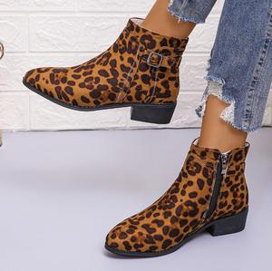 <span class=keywords><strong>Stivali</strong></span> autunnali a gamba corta da donna 2025 <span class=keywords><strong>stivali</strong></span> in pelle con tacco spesso di grandi dimensioni - Product Image 4