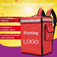 Sac à dos isotherme de 42 litres en tissu Oxford pour livraison de repas, conteneur à lunch, glacière d'extérieur, sac de pique-nique, commerce transfrontalier