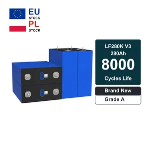 بطارية ليثيوم أيون جديدة من EU PL Stock EU PL Stock LiFePO4 280Ah 3.2V 8000 دورات زمنية بطاريات ليثيوم V3 LF280K