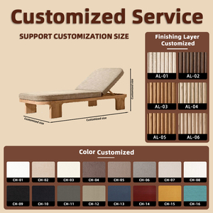 Chaise longue en teck naturel durable pour l'extérieur, réglable, avec mousse à séchage rapide, idéale pour <span class=keywords><strong>les</strong></span> projets de resorts, clubs de plage et hôtels - Product Image 2
