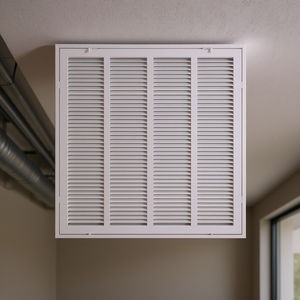 Rejilla de Ventilación para Filtro de Aire de Retorno, 20 x 20 Pulgadas, Cubierta de Ventilación en Ducto, Montaje en Techo, Aluminio, Diseño Cuadrado Minimalista - Product Image 2