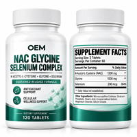 Complexe NAC Glycine Sélénium Formule Personnalisée Libération Prolongée Bien-être Quotidien OEM ODM Marque Privée Fabricant en Gros sous Contrat