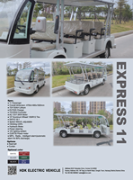 Usine Nouveau 11 Places Pas Cher à Vendre HDK EVOLUTION Véhicule Voiturette de Golf Électrique Bus de Tourisme