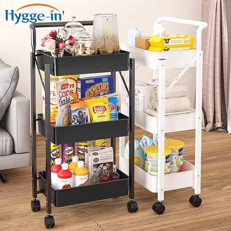 3-Tier Metal Shelving, Metal Wire Shelf Storage Rack, Durable Organizer Unit Perfect for Kitchen Garage Pantry Organization